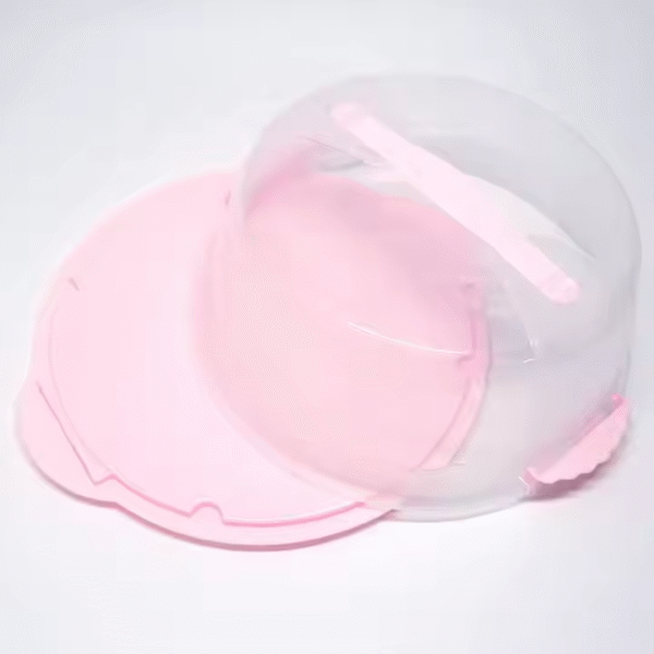 10 Inch Plastic Cake Box Good Sealing Lockable Cheesecake Roast Food Camping Container - Image 3