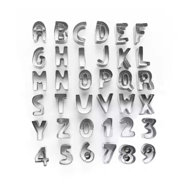 Stainless Steel Christmas Alphabet Number Cookie Cutter Biscuit Cookie Mold Cake Embossing Tool - Image 4
