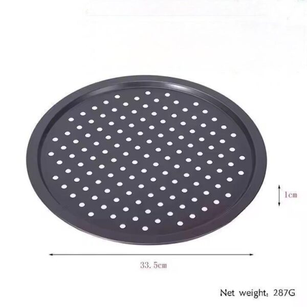 Customized Size 35cm Detachable Pizza and Pie Dish Pan Nonstick Carbon Steel Pizza Pan - Image 2