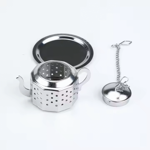 Home Tea Set Rose Gold Stainless Steel Tea Infuser Tea Mug - Image 4