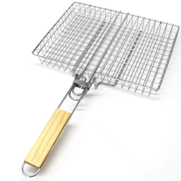 Folding Barbecue Basket Portable Stainless Steel Grill Baskets BBQ Grill for Picnics Camping - Image 2