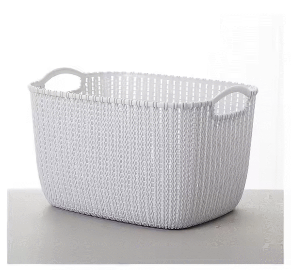 Plastic Storage Basket Storage Baskets Large Kitchen Bathroom Baskets - Image 2