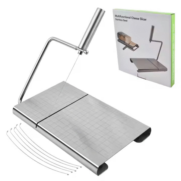 Kitchen Gadget Stainless Steel Cheese Slicer Wire Cheese Cutter Tool Wwith Board High Quality Home Manual Butter Block Cutter - Image 6