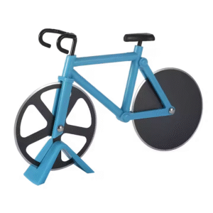 Pizza Cutter Plastic Two-Wheeled Bicycle Stainless Steel Modeling Creativity Knife