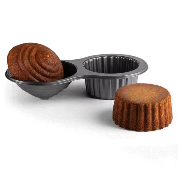 Non-stick Heavy Gauge Carbon Steel 2 Cup Jumbo Large Bakeware Novelty Giant Cupcake Pan And Cake Baking Mold Tools - Image 2