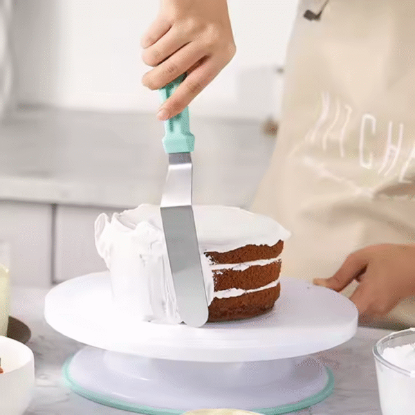 Stainless Steel Blade Angled Icing Spatula Cake Decorating Frosting Spatula Cake Baking Smoother Scraper - Image 5