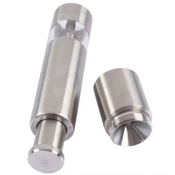 Thumb Pepper Grinder Stainless Steel Salt Grinder Pepper Mill Single Hand Mini Salt Grinder - Image 2