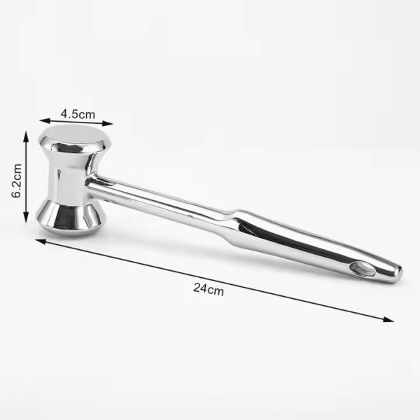 Heavy Duty Stainless Steel Dual-Sided Meat Mallet Meat Tenderizer Hammer Tool for Tenderizing Steak - Image 2