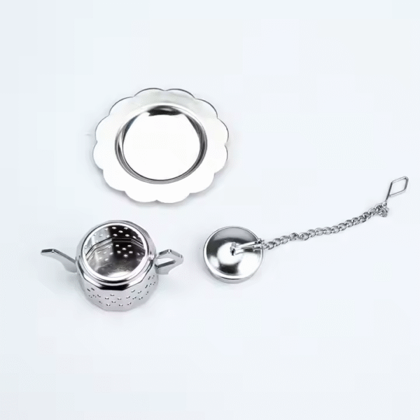 Home Tea Set Rose Gold Stainless Steel Tea Infuser Tea Mug - Image 2