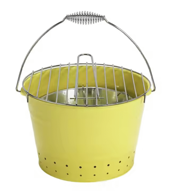 Portable Outdoor Barbecue Grill Galvanized Steel Cooking Tools Charcoal BBQ Grill Bucket with Handle