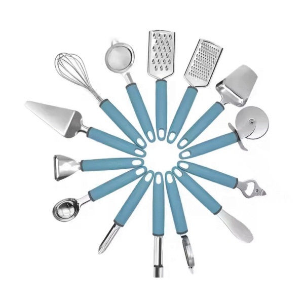 14 Pcs Stainless Steel Kitchen Utensils Whisk Pizza Wheel Cooking Utensil Set Kitchenware Accessories - Image 3