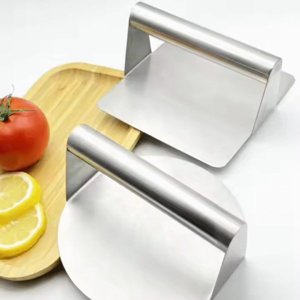 Kitchen BBQ Meat Flattener Tool Round Square Grill Press Stainless Steel Hamburger Press Patty Maker Smash Burger Press - Image 4