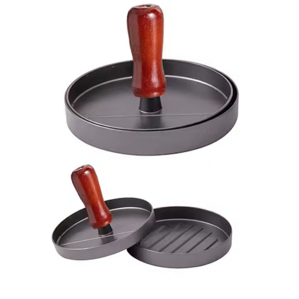 Kitchen Food Mold Round Shape Hamburger Press Aluminum Alloy Hamburger Meat Beef Grill Burger Press - Image 4