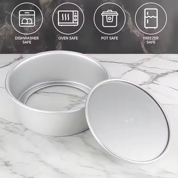 Multi Purpose Baking Tools, Cake Embryo Molds, Oven Molds, Movable Bottom Cake Toast Molds - Image 5