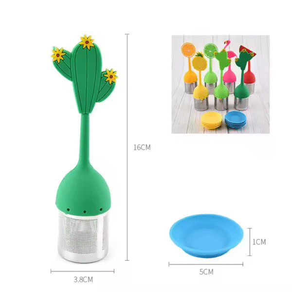 High Quality Factory Wholesale Hot Sale Creative 304 Stainless Steel Tea Strainer Silicone Tea Infuser - Image 3