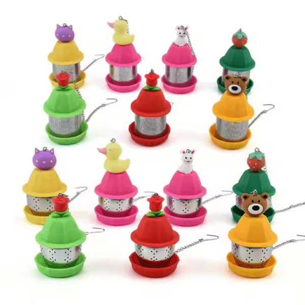 Wholesale Hot Sale Tea Filter Creative New 304 Stainless Steel Tea Infuser Silicone Tea Strainer - Image 3