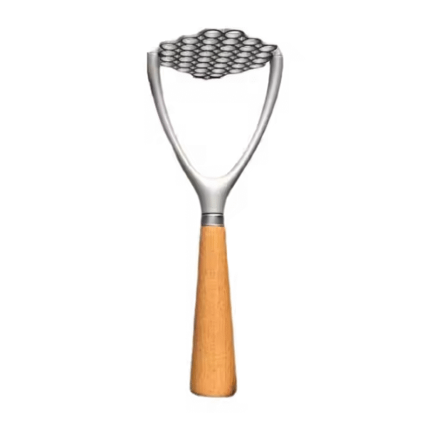 Wood Carrot Food Masher Ricer Aluminium Alloy Potato Masher