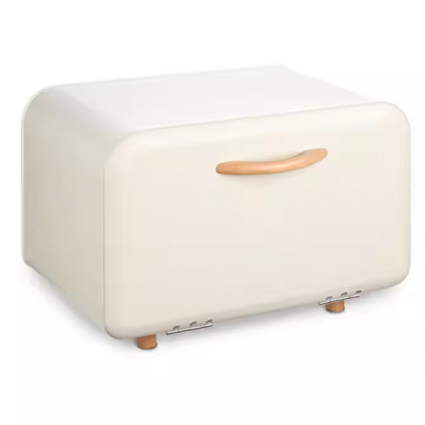 Metal Bread Box Storage Tin for Kitchen With Drop Down Door Bread Bin Set - Image 4