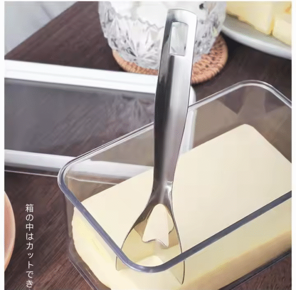Stainless Steel Knife Tools Cheese Storage Tray Butter Dish Container Box - Image 6