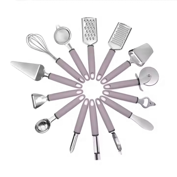 14 Pcs Stainless Steel Kitchen Utensils Whisk Pizza Wheel Cooking Utensil Set Kitchenware Accessories - Image 4