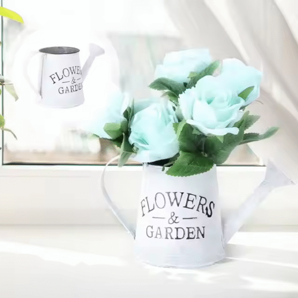 Watering Can Vintage Bucket Galvanized Pot Rustic Decorative Planter Pitcher - Image 3