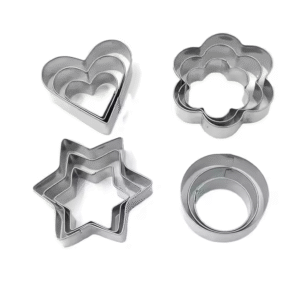 Baking Tools 12PCS Stainless Steel Cake Cutter Set for Cookie Party