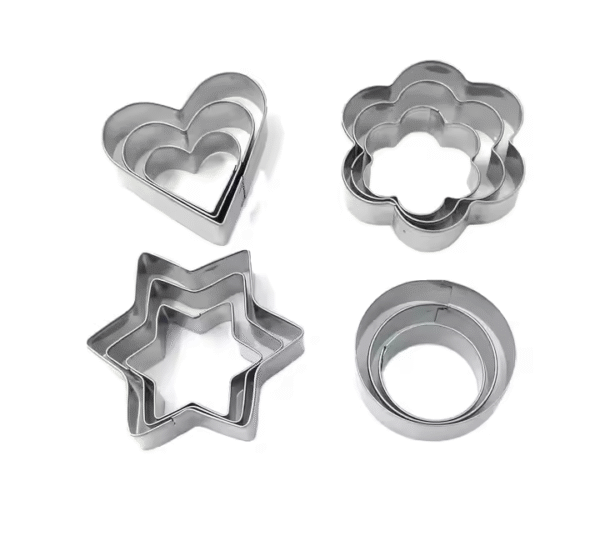 Baking Tools 12PCS Stainless Steel Cake Cutter Set for Cookie Party