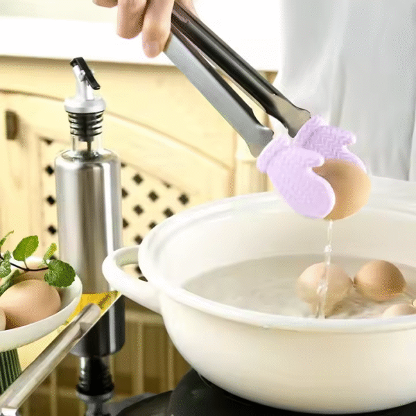 Non-slip Food Clip Silicone Food Tong Hand Shape with Locking Buckle Food Clip Baking Bread Clip - Image 3