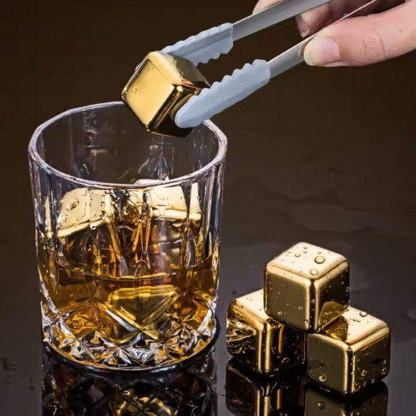 Bar Whiskey Accessory Stainless Steel Ice Cubes Without Watering Them Down for Chilling Drinks - Image 4
