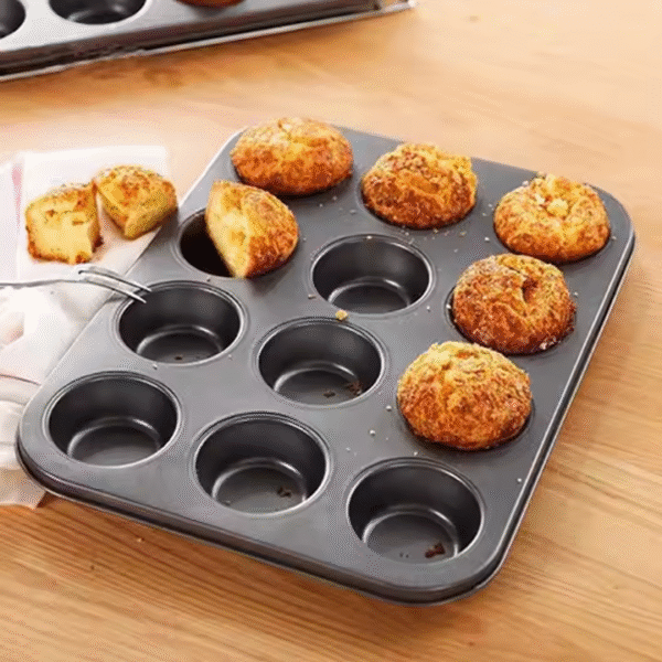 Mini Muffin Round Mold DIY Cupcake Cookies Baking Pan Non-Stick Steel Cake Mold Biscuit Muffin Pan Baking Pan - Image 4