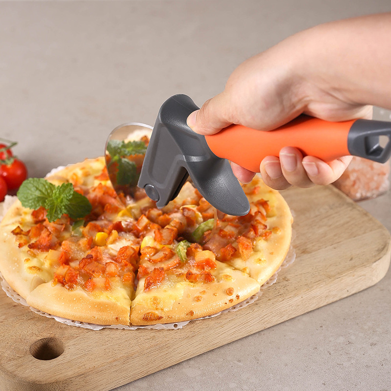 Stainless Steel Pizza Roller Knife Pancake Cutter Cheese Cutter - Image 5
