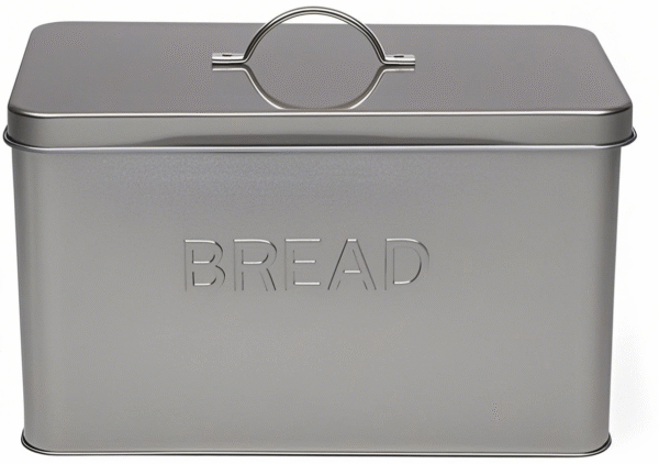 High Quality Metal Bread Box with Cover for Kitchen Food Storage - Image 2
