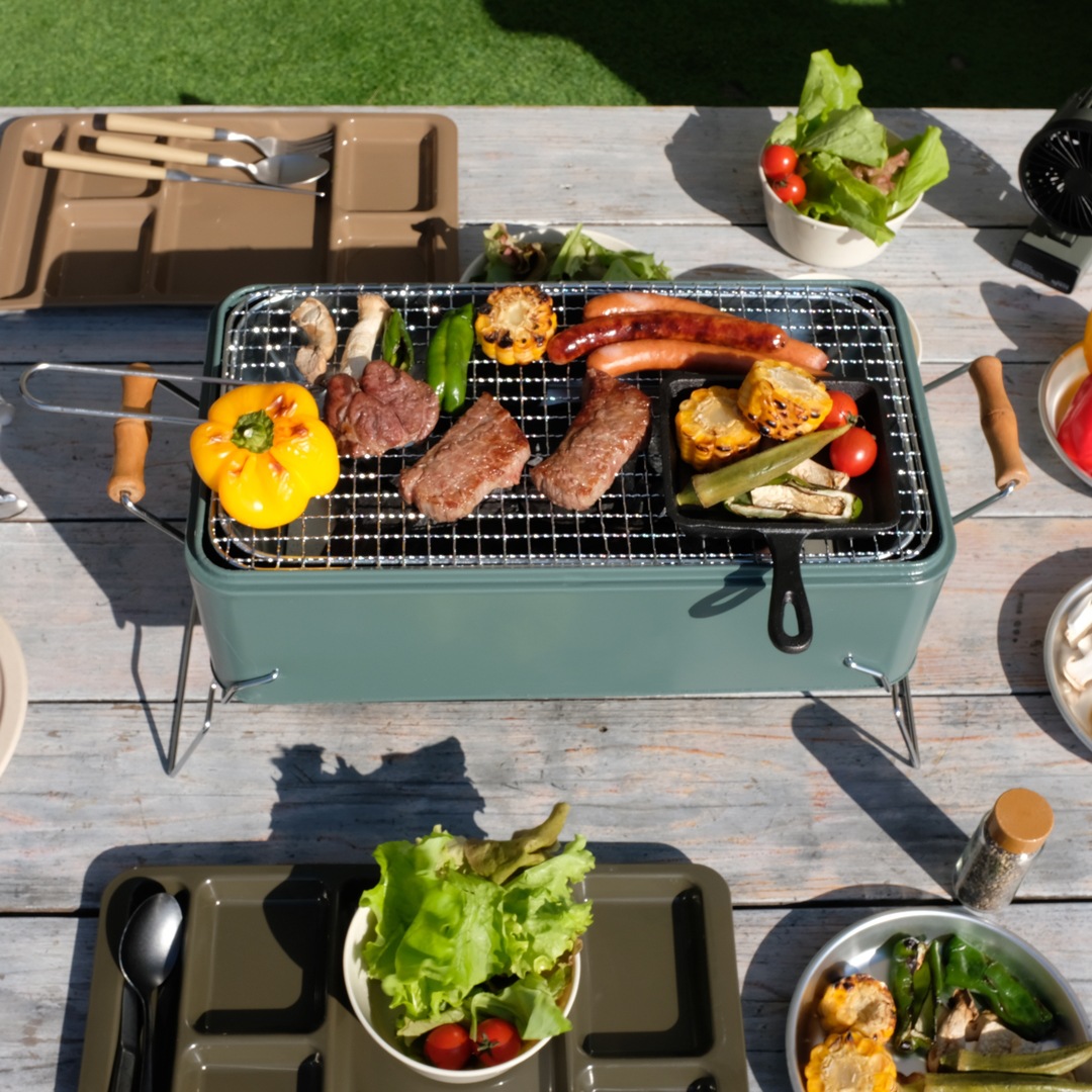 Barbecue Bin with Lid, Portable Barbecue Bin, Portable Charcoal Grill, Camping Grill, Charcoal Grill, Picnic Barbecue Bucket - Image 3