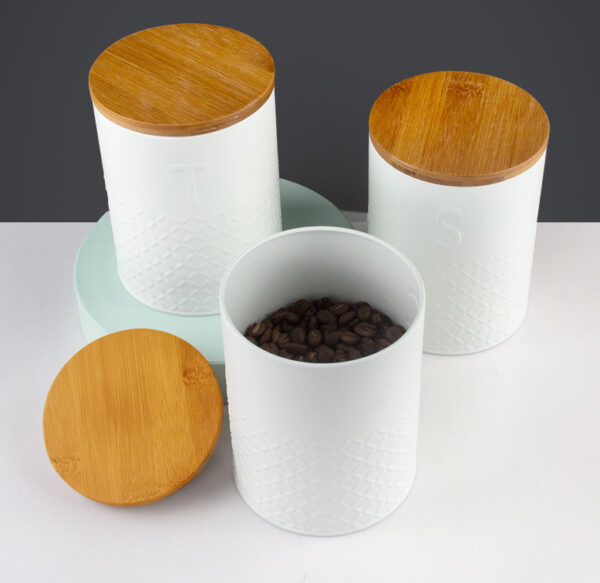 Decor Kitchen Metal Sugar Storage Household Stainless Steel Canister for Coffee Tea - Image 4