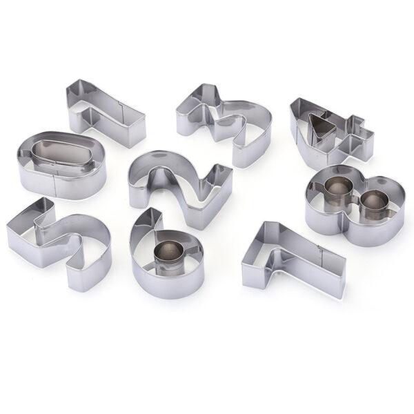 Stainless Steel 3D Arabic Alphabet & Number Cookie Cutter Set | Baking & Cake Decorating Tool - Image 3