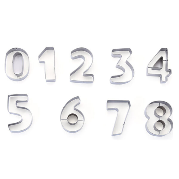 Stainless Steel 3D Arabic Alphabet & Number Cookie Cutter Set | Baking & Cake Decorating Tool - Image 4
