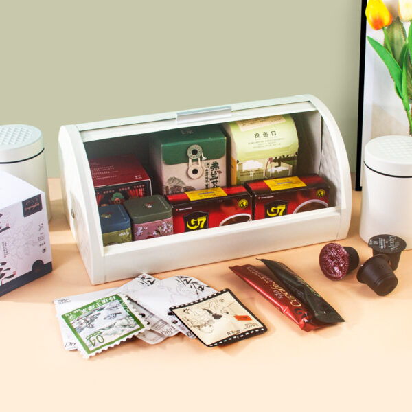 Kitchen Countertop Bread Box Farmhouse Large Bread Container Black Bread Storage - Image 5